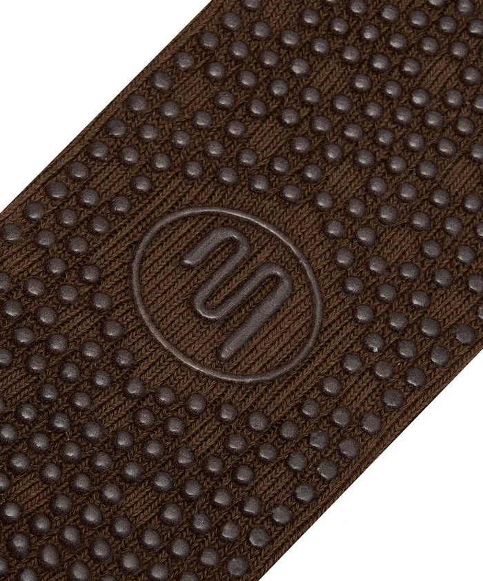 [MoveActive] Scrunch Non Slip Grip Socks - Chocolate