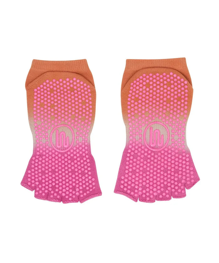 [MoveActive] Toeless Non Slip Grip Socks - Tropical Ombré