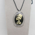 Mr. Skeleton Cameo – Metal Free Pendant Necklace