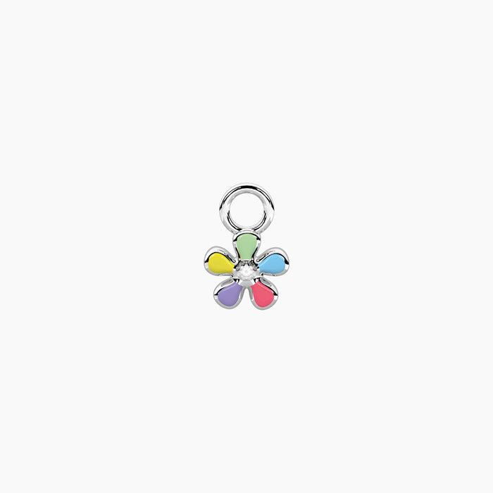 Ciondolo per orecchini a forma di fiore multicolor