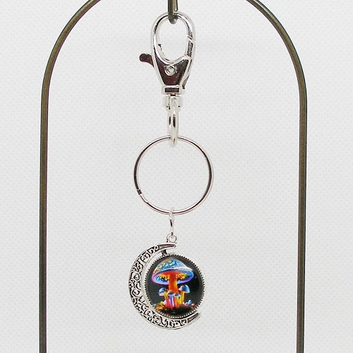 Mushrooms Spinner Keyring