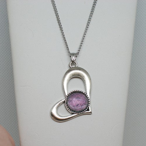 Nail Polish Hearts Pendant Necklaces