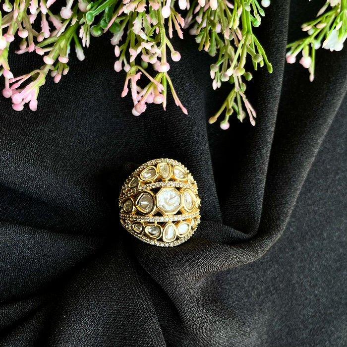 Nayaab arushi Polki ring adjustable