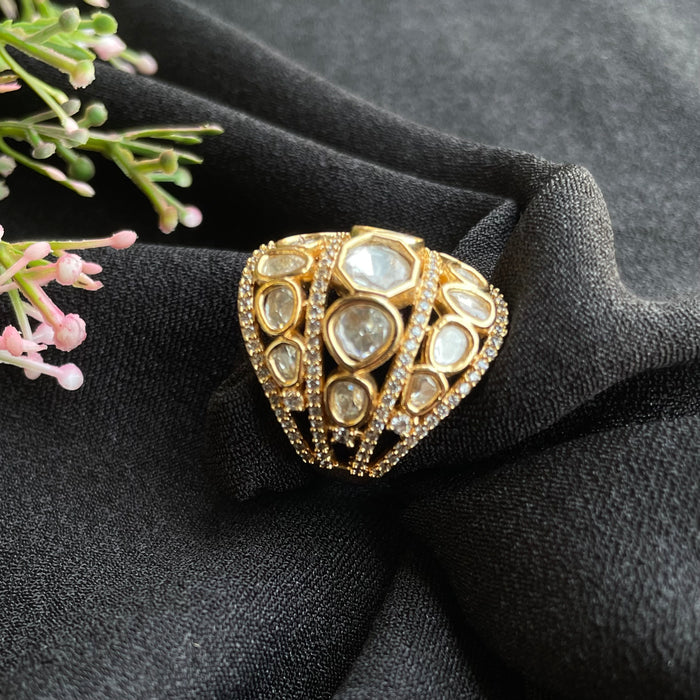 Nayaab arushi Polki ring adjustable
