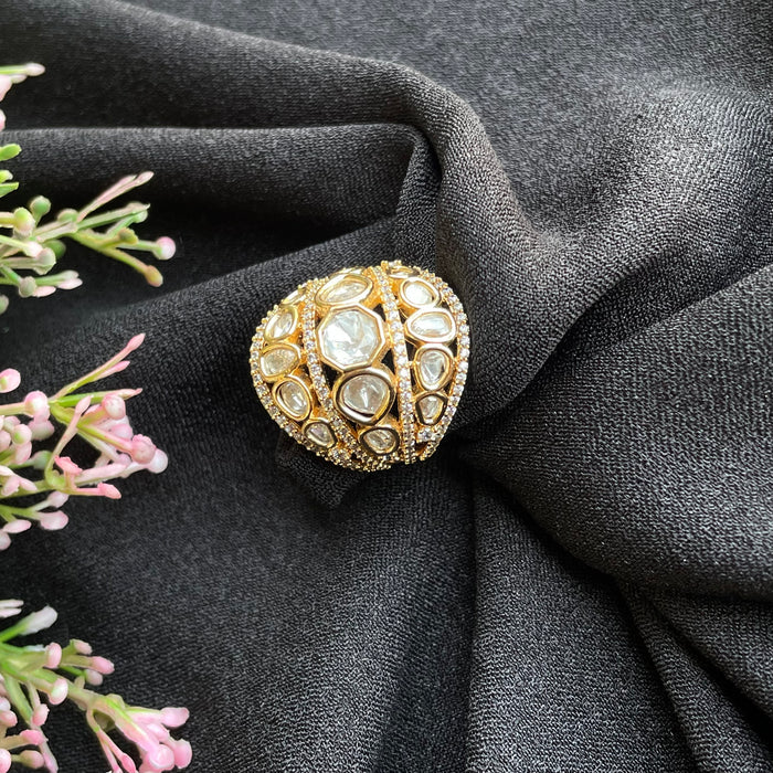 Nayaab arushi Polki ring adjustable