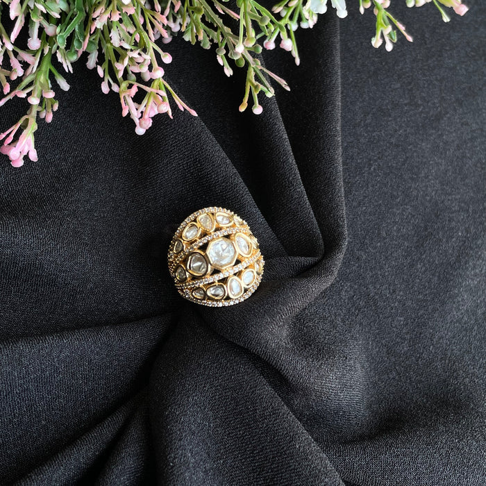 Nayaab arushi Polki ring adjustable