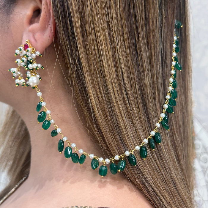 Nayaab isha kanchain earrings