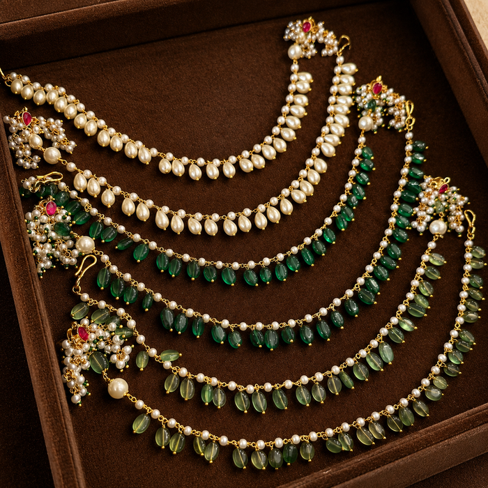 Nayaab isha kanchain earrings