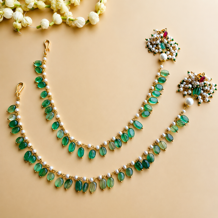 Nayaab isha kanchain earrings
