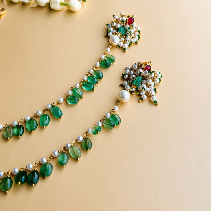 Nayaab isha kanchain earrings