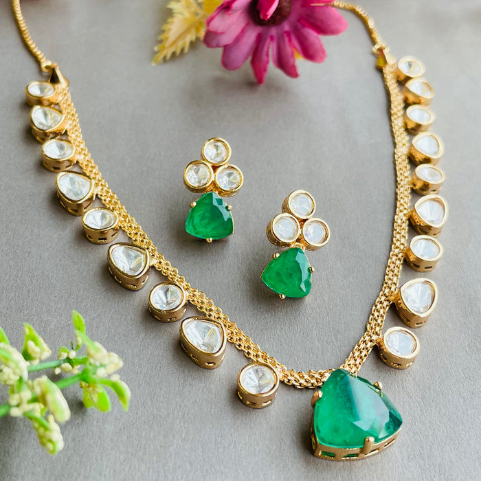 Nayaab Jasleen Polki neckpiece