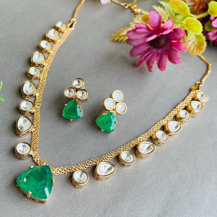 Nayaab Jasleen Polki neckpiece