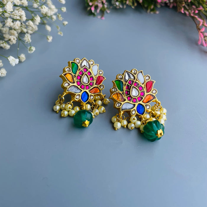 Nayaab lotus studs