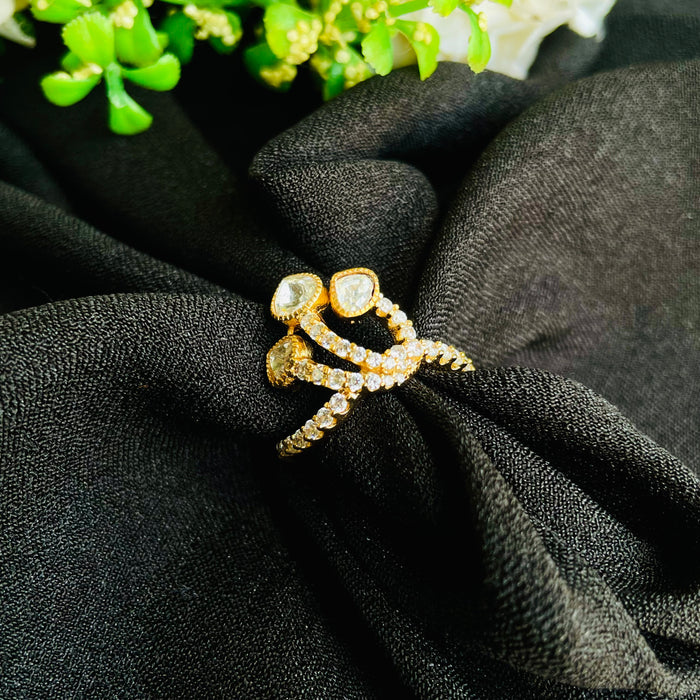 Nayaab Meher Polki Ring adjustable