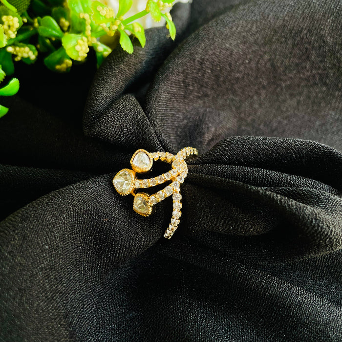 Nayaab Meher Polki Ring adjustable