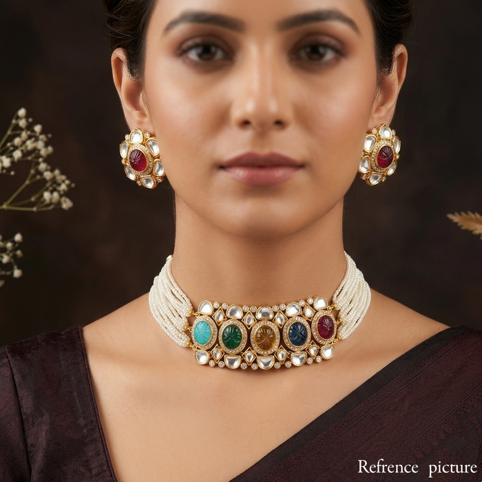 Nayaab Navratn choker