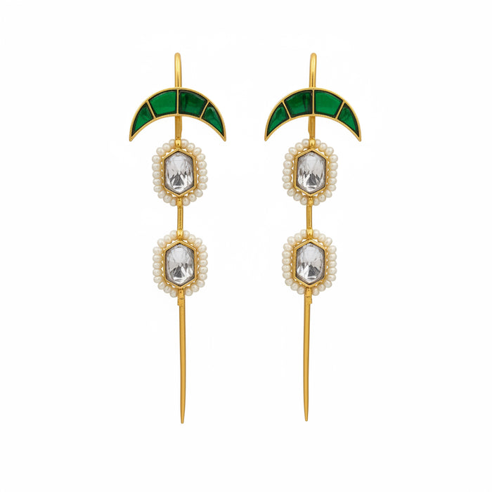 Nayaab Rubina Polki Earcuff