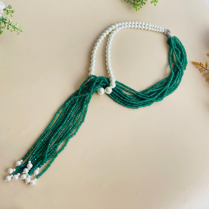 Nayaab Sara Pearl Long Neckpiece