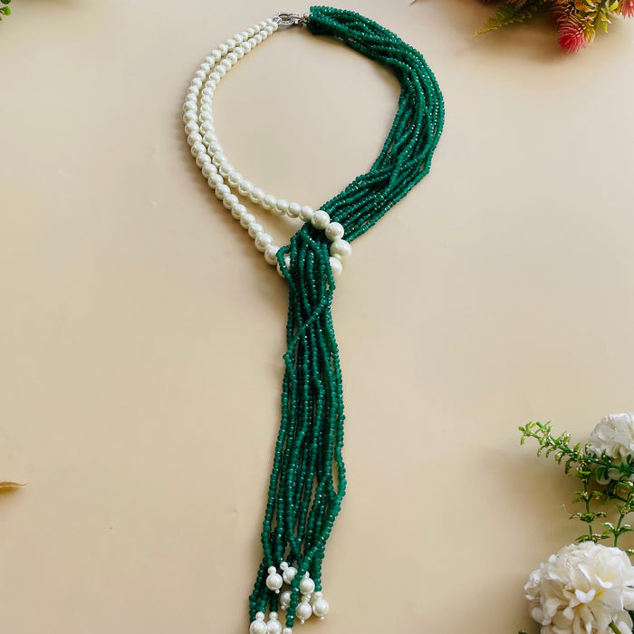Nayaab Sara Pearl Long Neckpiece