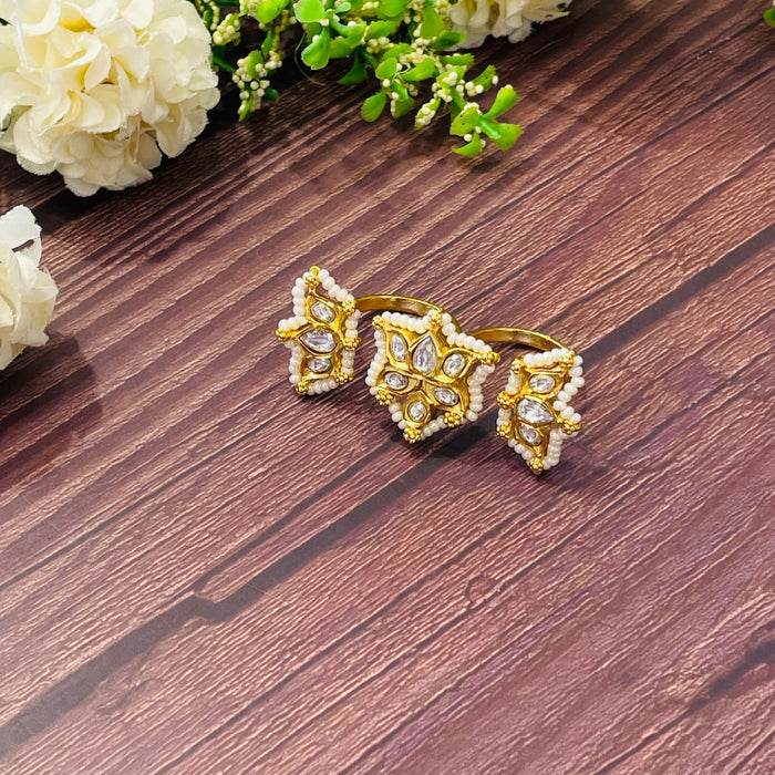 Nayaab Soni Polki Ring adjustable