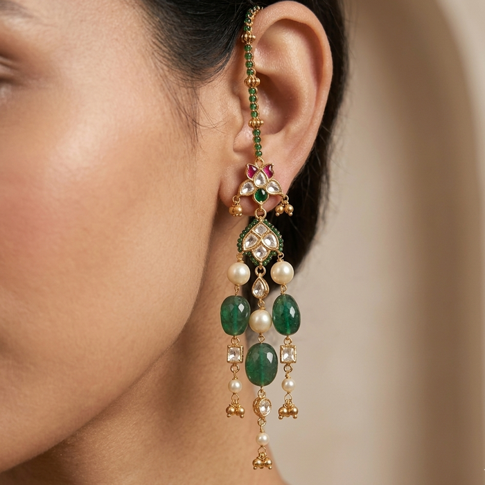 Nayab Amrita Jadau earrings