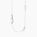 Collana con maglie allungate martellate