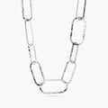 Collana con maglie allungate martellate