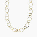 Collana con maglie dorate rotonde