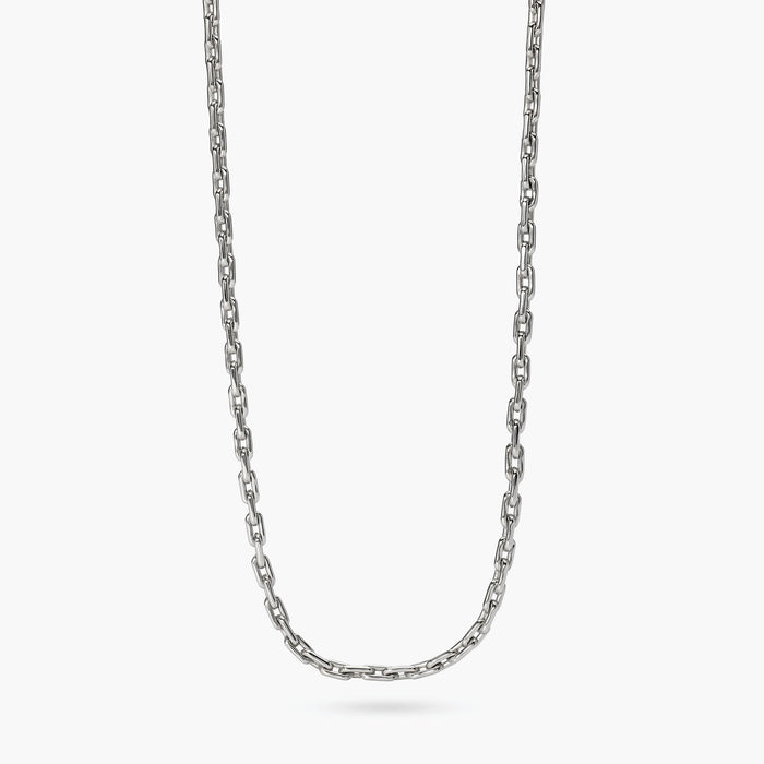 Collana con maglie allungate in acciaio