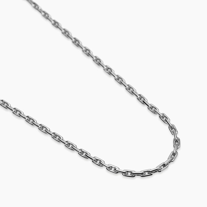 Collana con maglie allungate in acciaio