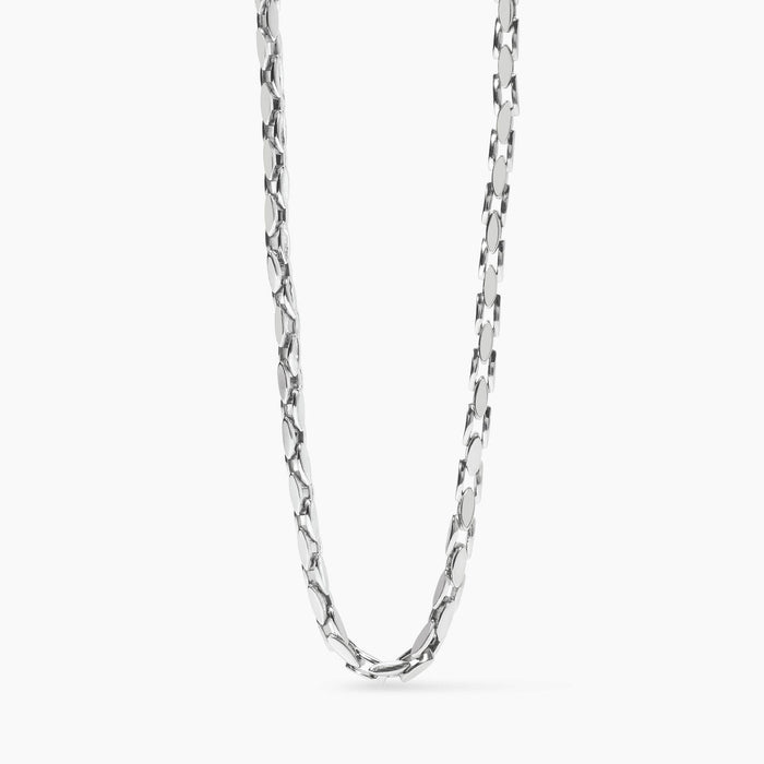 Collana con catena fancy in acciaio