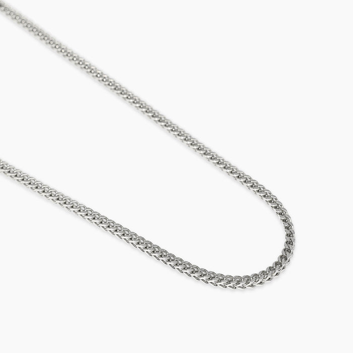 Collana con catena franco in acciaio