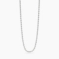 Collana con catena corda in acciaio