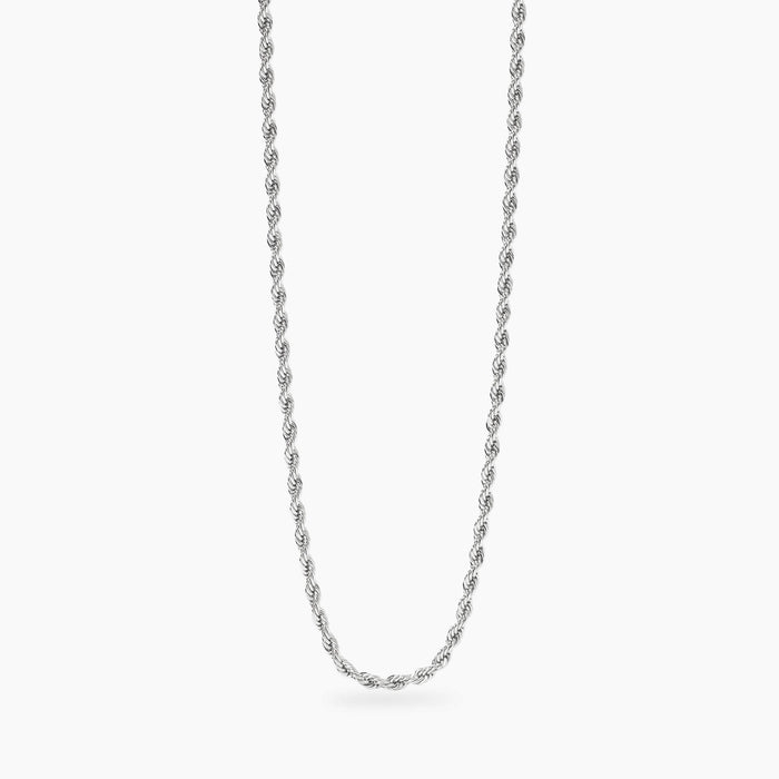 Collana con catena corda in acciaio