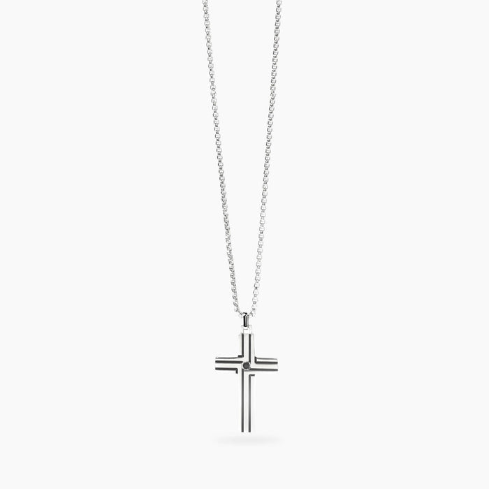 Collana con catena veneta e croce
