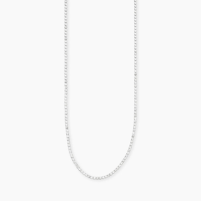 Collana con tennis cristalli bianchi