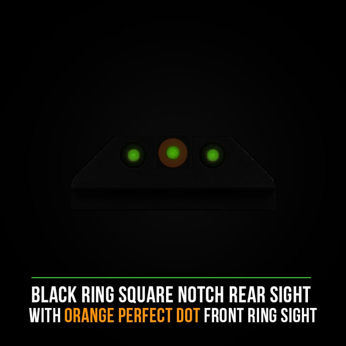 Night Fision Night Sight Set Glock 20/21/40 Orange Front Black Nitride
