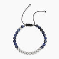 Bracciale in nylon con pietre e acciaio