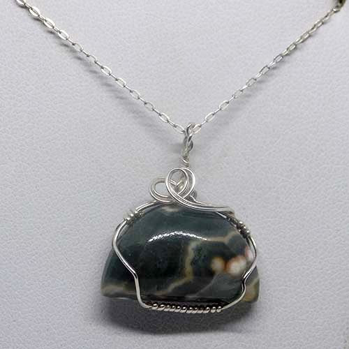 Ocean Jasper Pendant Necklace