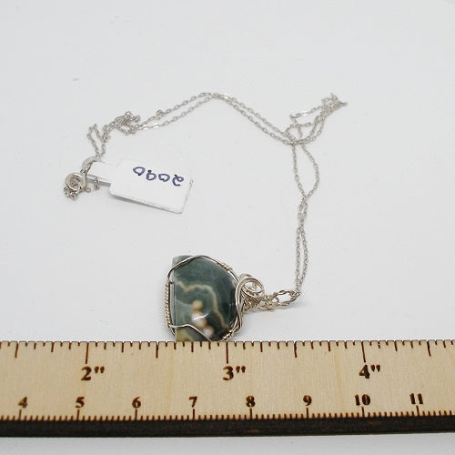 Ocean Jasper Pendant Necklace