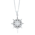 Okoboji Sterling Silver Compass Pendant