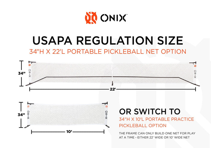 Onix 2 in 1 Portable Pickleball Net
