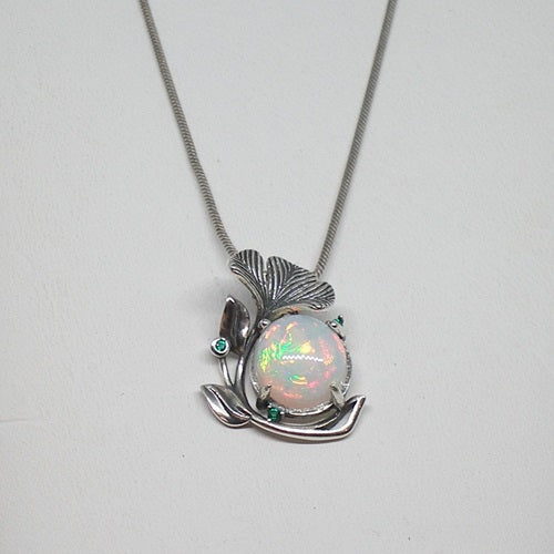 Opal Pendant Necklace