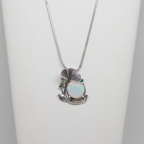Opal Pendant Necklace