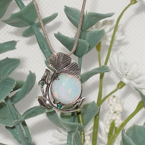 Opal Pendant Necklace