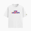 T-shirt oversize con scritta divertente "Non ansiatemi"