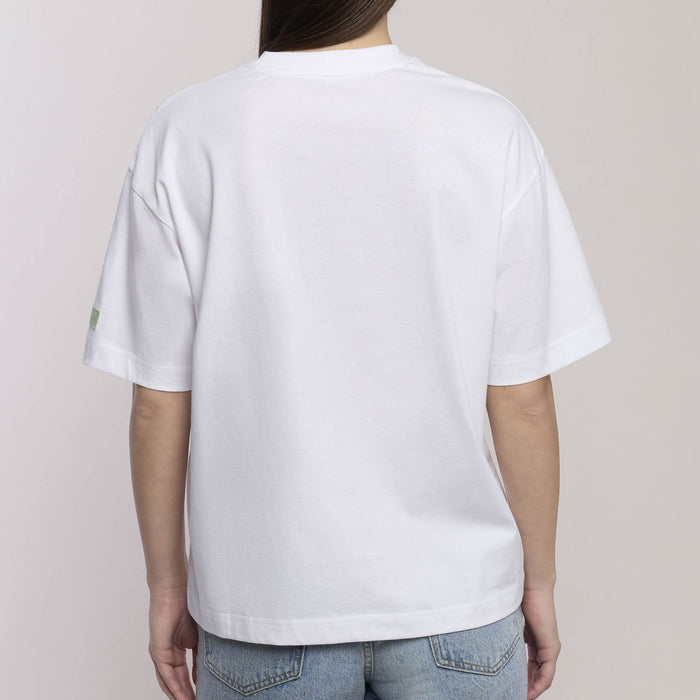 T-shirt oversize con scritta divertente "Non ansiatemi"
