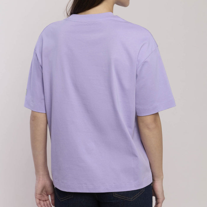 T-shirt oversize con scritta divertente "Too pretty to work"