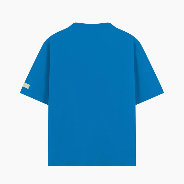 Maglia oversize con scritta "Friends become our chosen family"