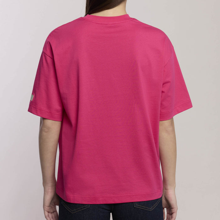 T-shirt oversize con scritta "Sister by heart"